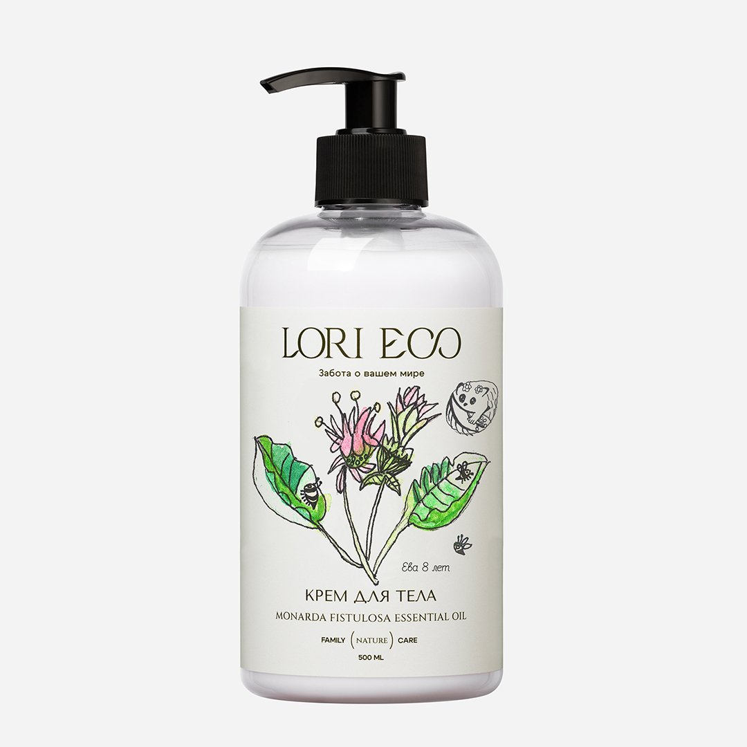 LORI ECO Крем для тела Монарда Дудчатая с детскими рисунками