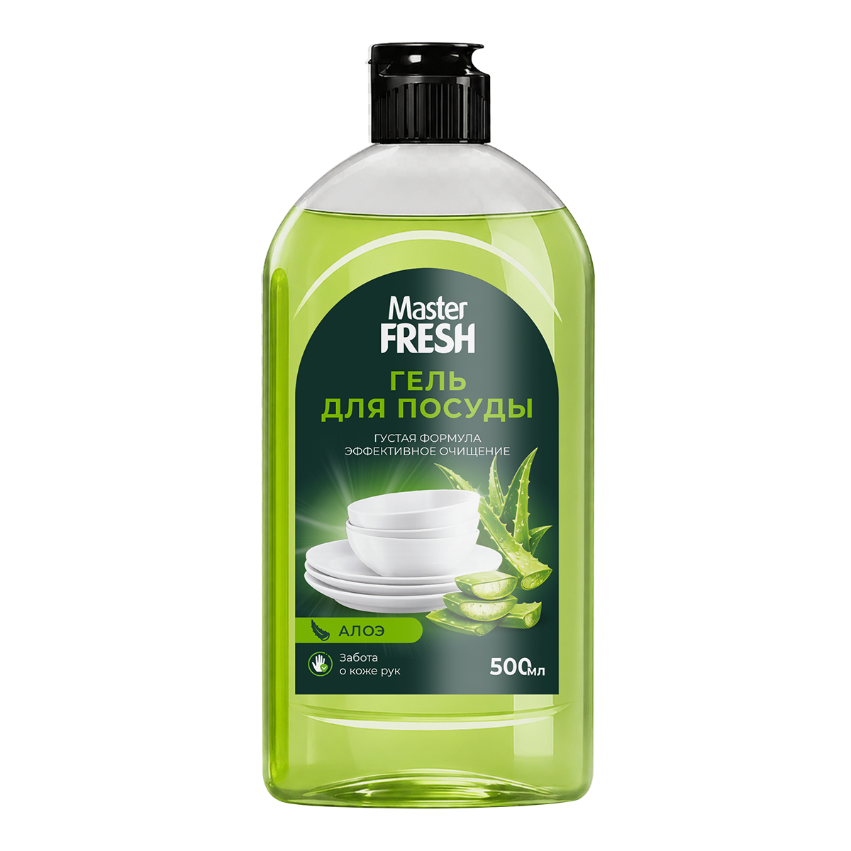 Master FRESH TURBO гель для мытья посуды АЛОЭ 500 мл