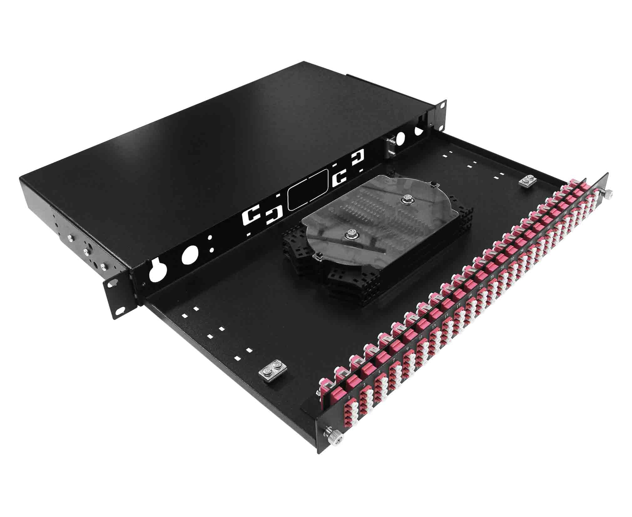 TELCORD КС-П-24QLC-1U-3КВ-BK Кросс оптический стоечный 19"
