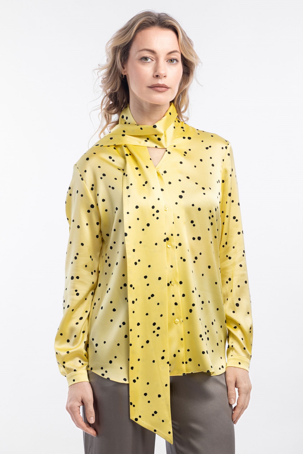 Шелковая блузка Khan.Cashmere