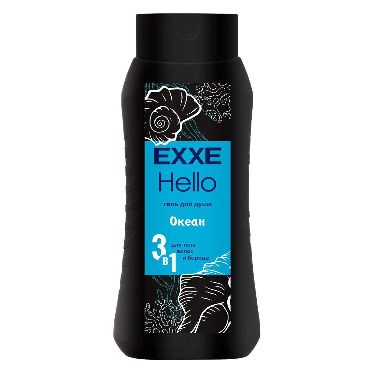 EXXE Hello Мужской гель для душа 3в1 "Океан", 400 мл
