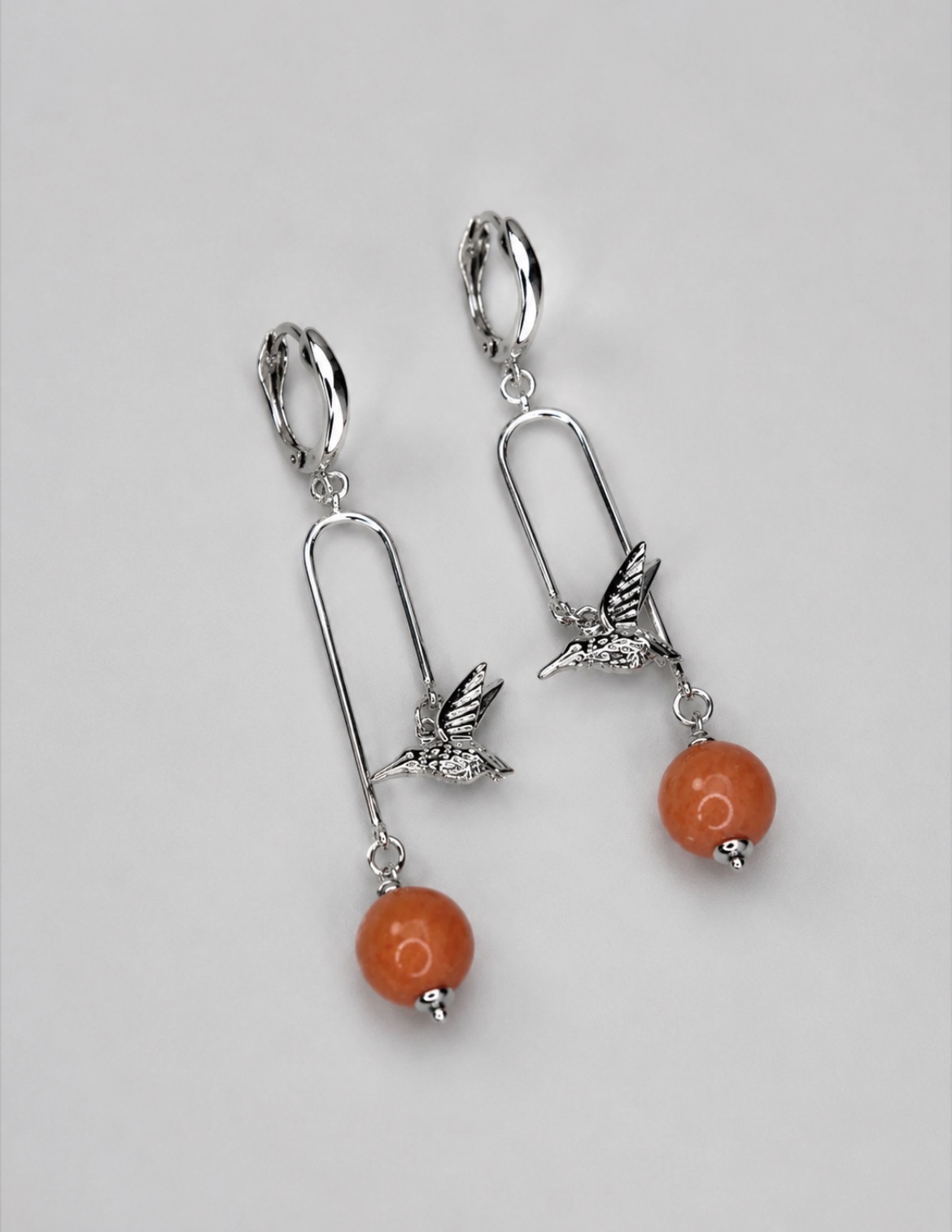 Серьги с кораллом