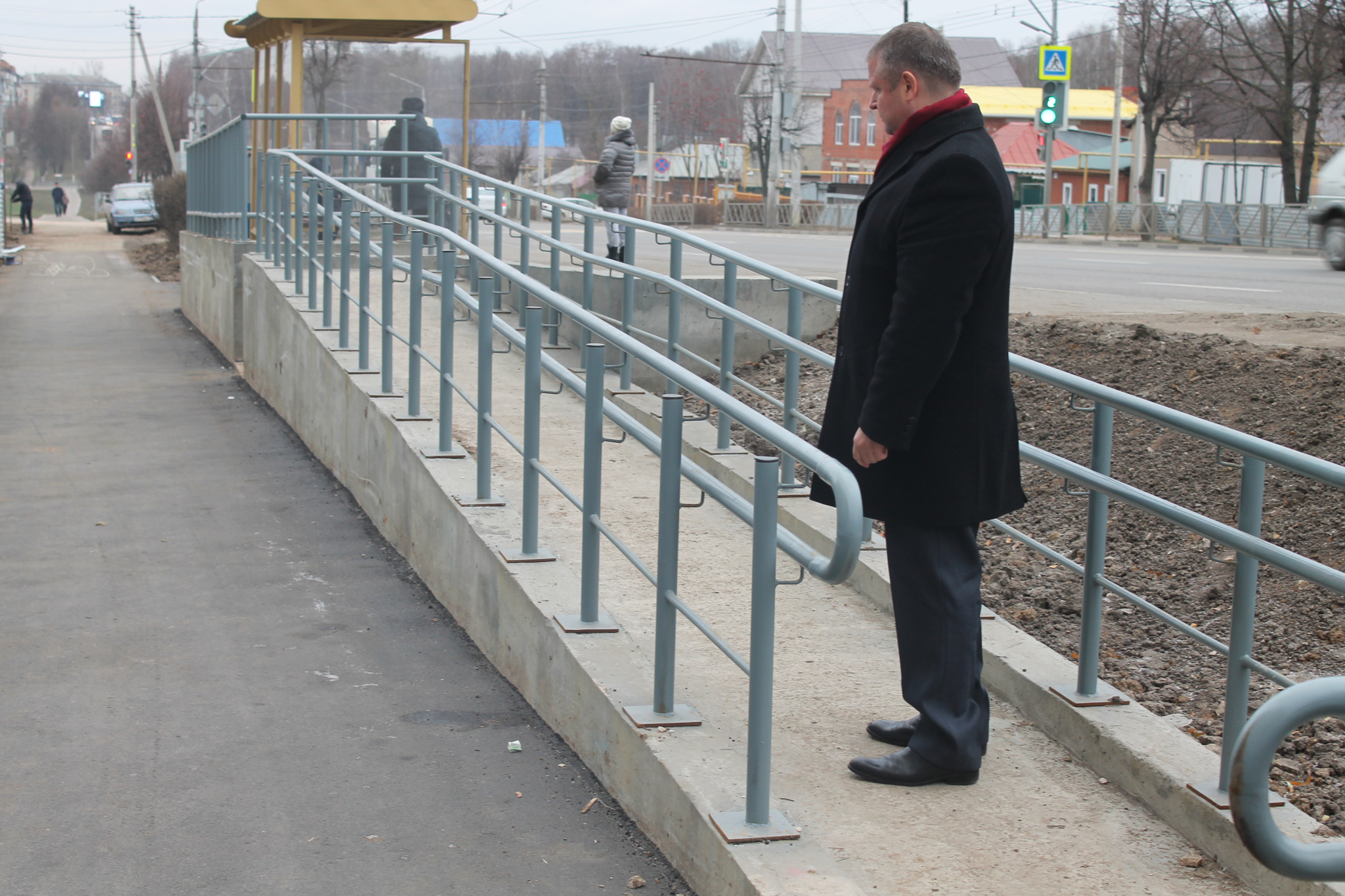 Подход к остановке. Остановка аэропорт Тула
