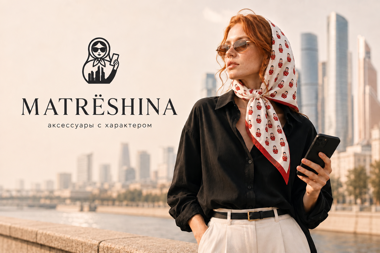 Логотип компании MATRЁSHINA MATRESHINA