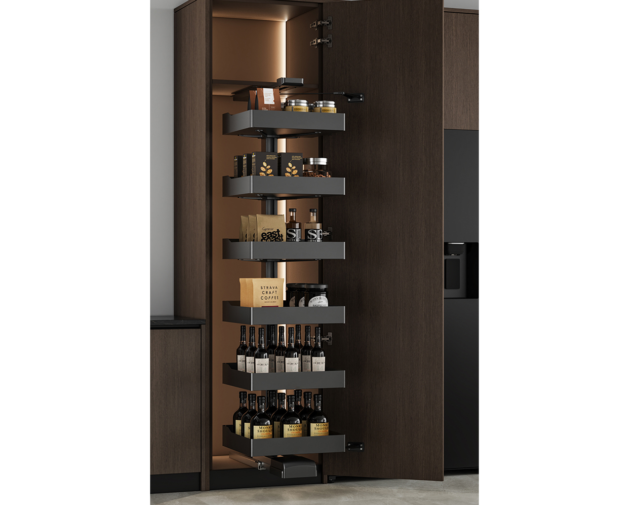 Комплект корзин (6 штук) колонны выдвижной  Alphalux Bach в базу 300 м, H=1800-2100мм. Рис. 2