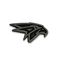 Значок металлический серебро 