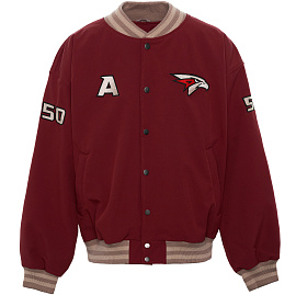 Бомбер бордовый