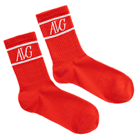 Носки AVG красные (35-40)