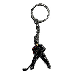 Брелок Хоккеист, металл