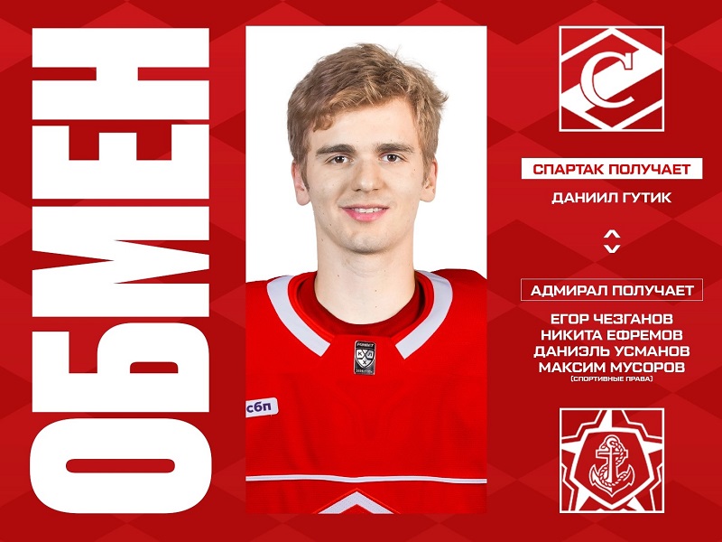 Гутик перешёл из «Адмирала» в «Спартак», Скопинцев покинул тренерский штаб московского «Динамо»