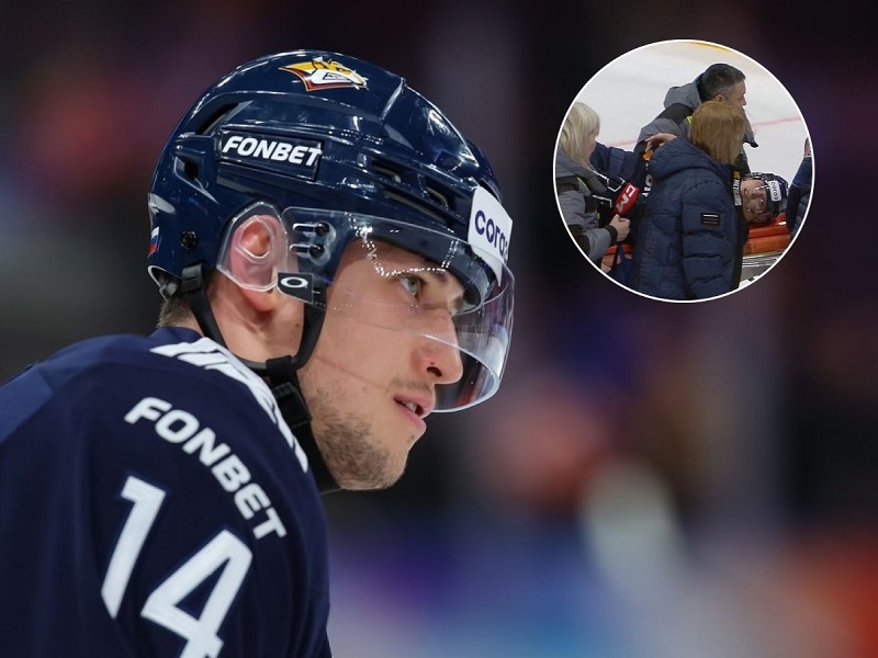 Звезду «Металлурга» унесли на носилках, «Локомотив» дожал московское «Динамо». Итоги дня в КХЛ