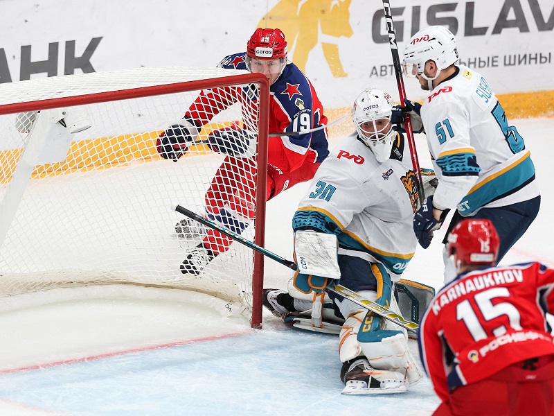 ЦСКА вернулся в Топ-4, «Спартак» не смог обойти СКА и «Динамо». Обзор российского хоккея