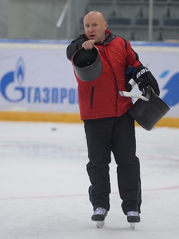 Первая тренировка ХК "Авангард" на льду "Арены Омск" в сезоне 2014/15