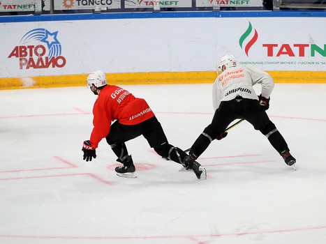 Раскатка «Авангарда» перед вторым матчем серии с «Ак Барсом»