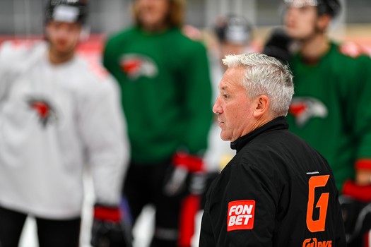 Раскатка «Авангарда» перед матчем с «Адмиралом»