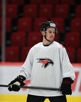 Тренировка «Авангарда» перед матчем с «Нефтехимиком»