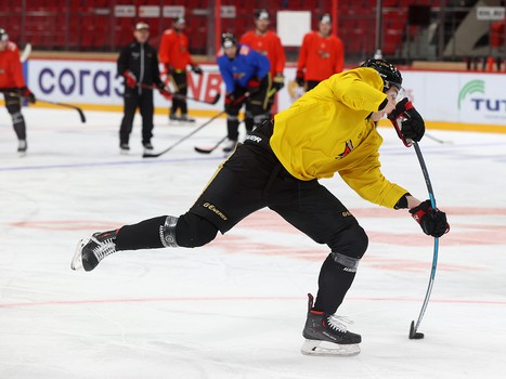 Раскатка «Авангарда» перед матчем с «Витязем»