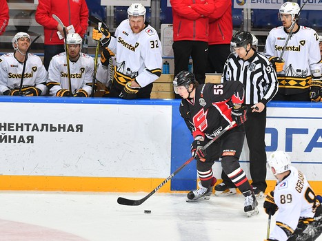 21.02.2018. Серия товарищеских матчей. "Авангард" - "Северсталь" 0:2