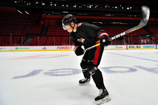 Тренировка «Авангарда» перед матчем со «Спартаком»