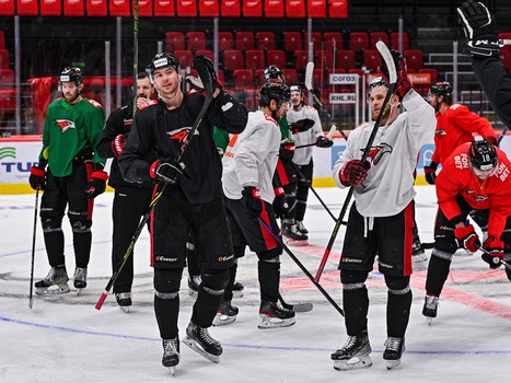 Открытая тренировка «Авангарда» перед вторым раундом плей-офф