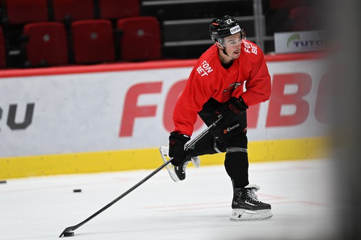 Раскатка «Авангарда» перед матчем с минским «Динамо»