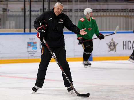 Тренировка «Авангарда» перед матчем во Владивостоке