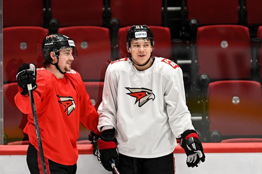 Раскатка «Авангарда» перед матчем с «Трактором»