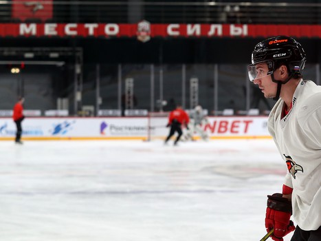 Раскатка «Авангарда» перед матчем против СКА