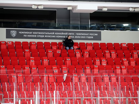 Тренировка «Авангарда» перед матчем в Екатеринбурге