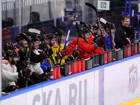 Тренировка «Авангарда» перед стартом турнира в Санкт-Петербурге