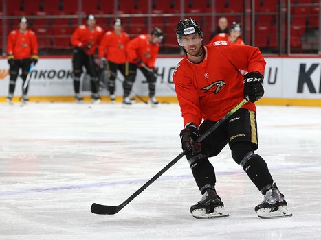 Раскатка «Авангарда» перед матчем с рижским «Динамо»