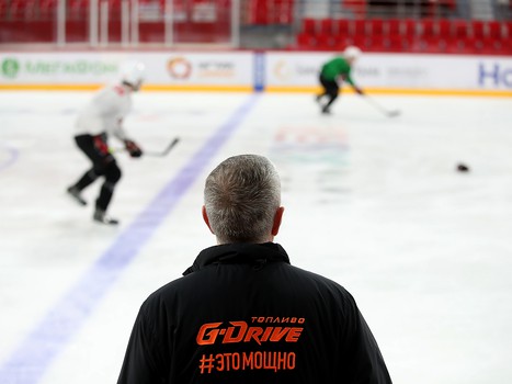 Тренировка «Авангарда» в Екатеринбурге перед третьим матчем серии с «Автомобилистом»