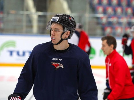 Раскатка «Авангарда» перед матчем с «Салаватом Юлаевым»