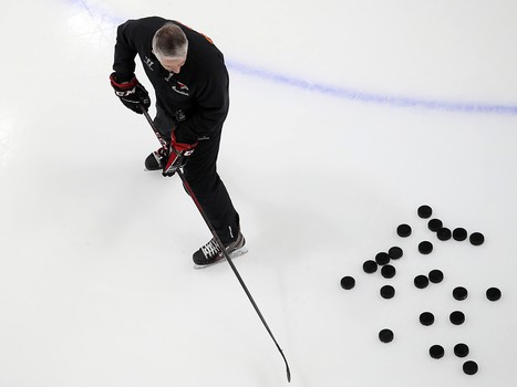 Раскатка «Авангарда» перед матчем с рижским «Динамо»