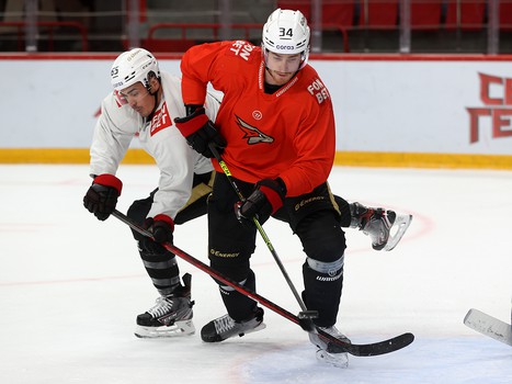 Тренировка «Авангарда» перед выездом