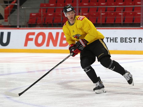 Раскатка «Авангарда» перед матчем с рижским «Динамо»