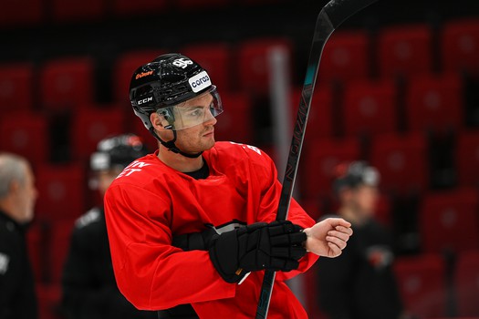 Тренировка «Авангарда» перед матчем с московским «Динамо»