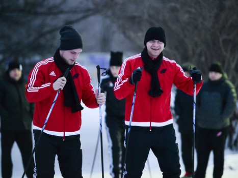 Лыжная тренировка "Авангарда"