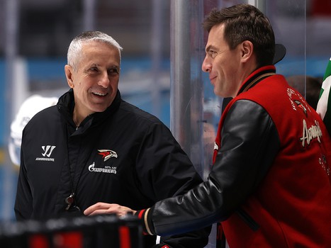 Раскатка «Авангарда» перед матчем в Сочи