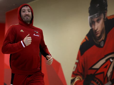 Тренировка «Авангарда» перед матчем с минским «Динамо»