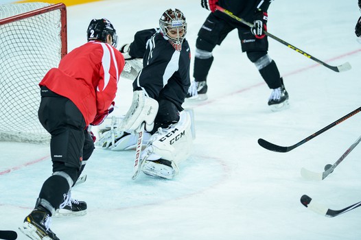 Раскатка "Авангарда" перед матчем с "Салаватом Юлаевым"