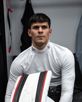 Тренировка «Авангарда» перед матчем в Хабаровске