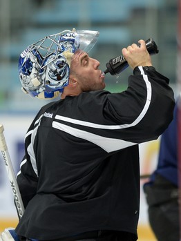 Раскатка "Авангарда" перед матчем со "Львом" 26.11.13