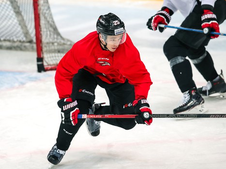 Раскатка «Авангарда» перед матчем с «Автомобилистом»