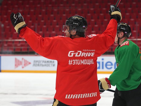 Раскатка «Авангарда» перед матчем с ЦСКА