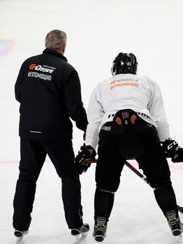 Раскатка «Авангарда» перед матчем с «Автомобилистом»