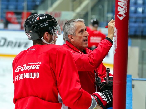 Раскатка «Авангарда» перед матчем с «Салаватом Юлаевым»