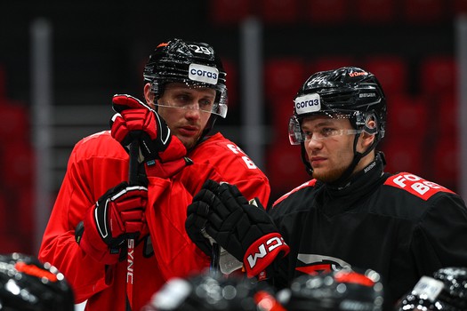 Тренировка «Авангарда» перед матчем с «Барысом»