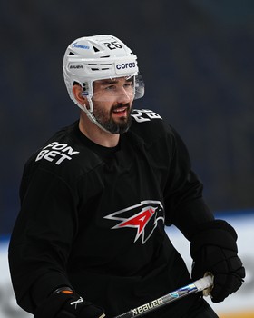 Тренировка «Авангарда» перед матчем в Нижнекамске