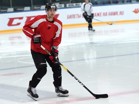 Раскатка "Авангарда" перед матчем с "Куньлунь Ред Стар"